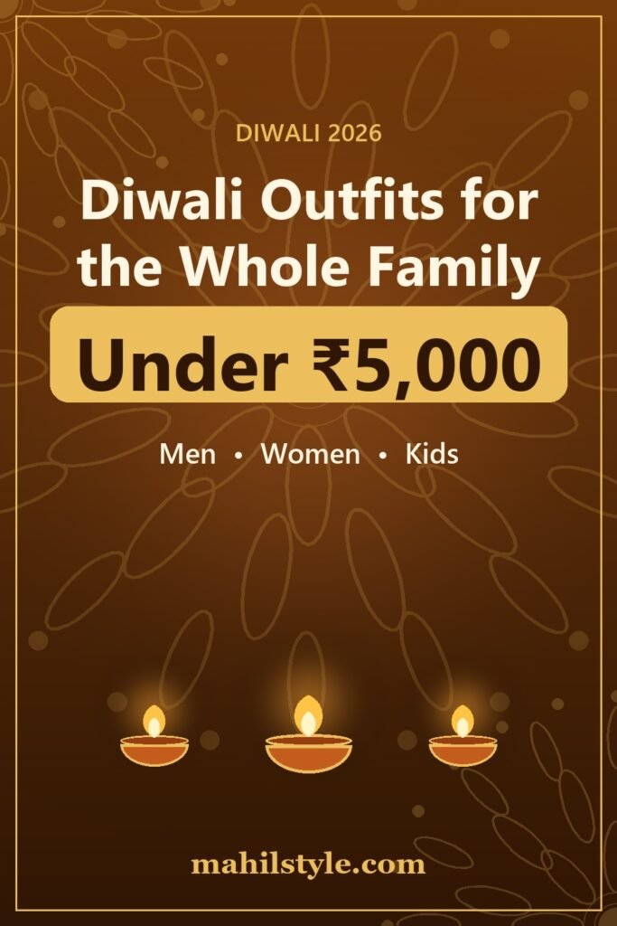 Diwali Outfits for the Whole Family Under ₹5,000 (2026) Diwali outfits for the whole family under ₹5,000 - Mahil Style
