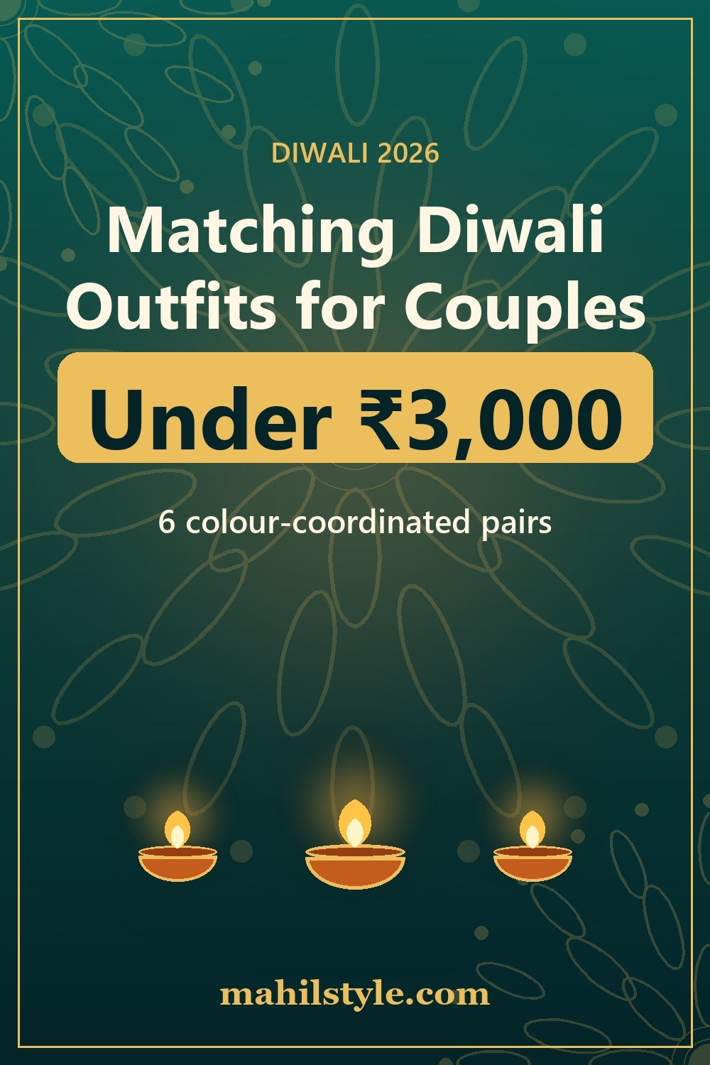 Matching Diwali outfits for couples under ₹3,000 - Mahil Style